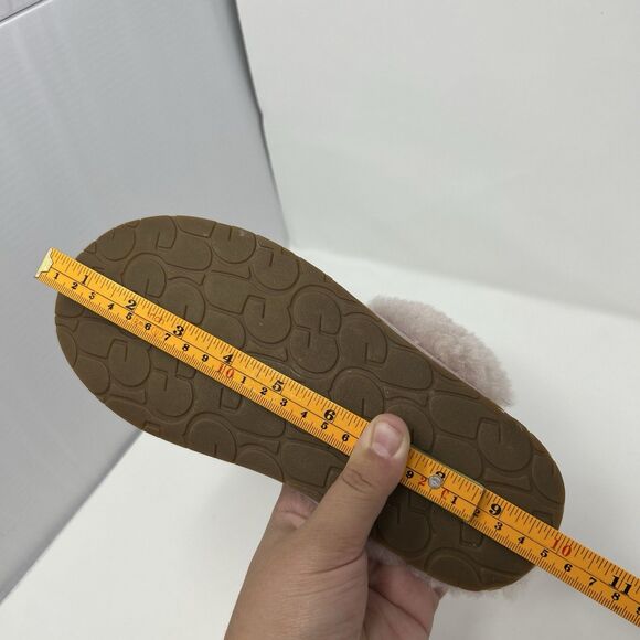 UGG Scuffette II Slippers Women’s 6 Pink Suede Sheepskin Cozy Slip On - Picture 16 of 16